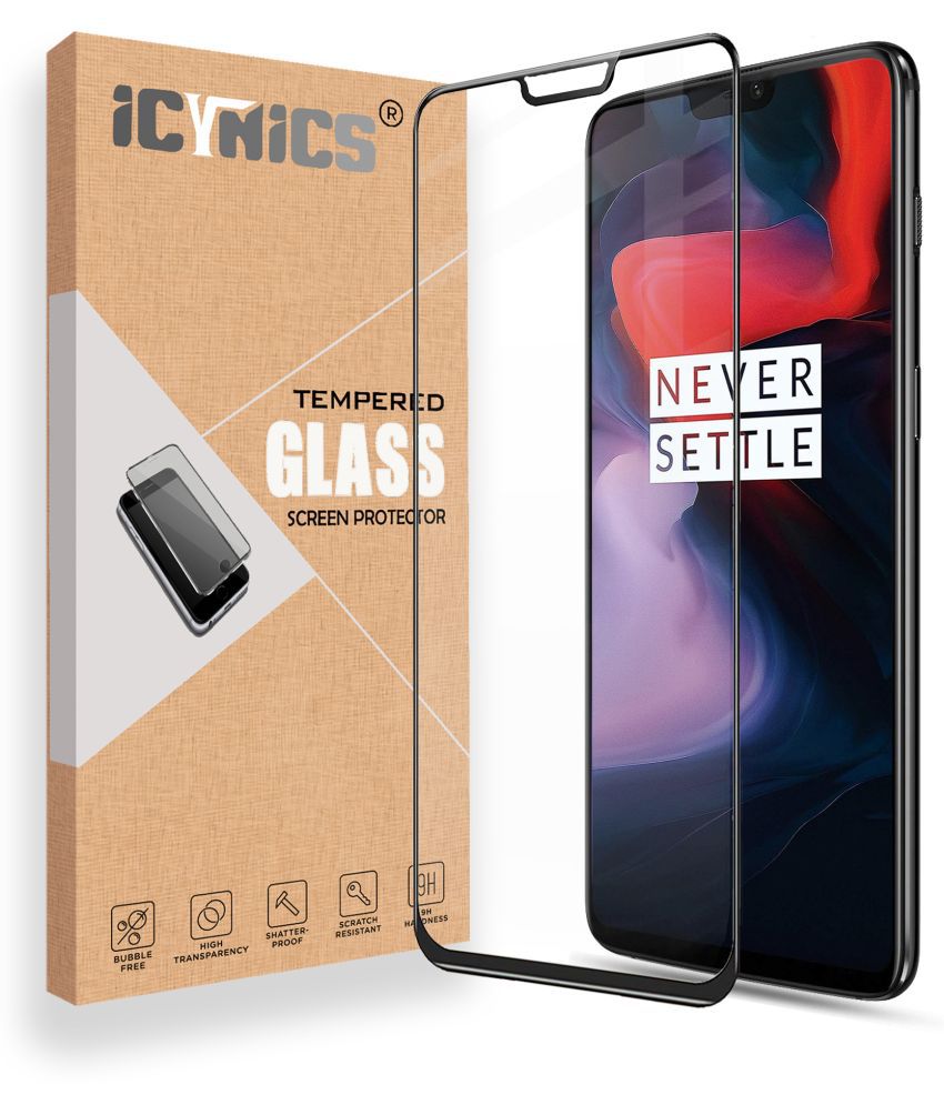     			Icynics - Tempered Glass Compatible For OnePlus 6 ( Pack of 1 )