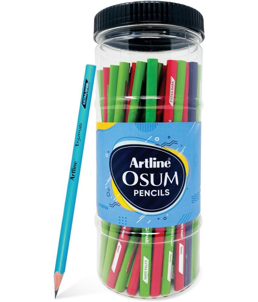     			Artline OSUM Extra Dark & Smooth Pack of 60 Pcs Jar Multicolor Round Shape 60 Pcs