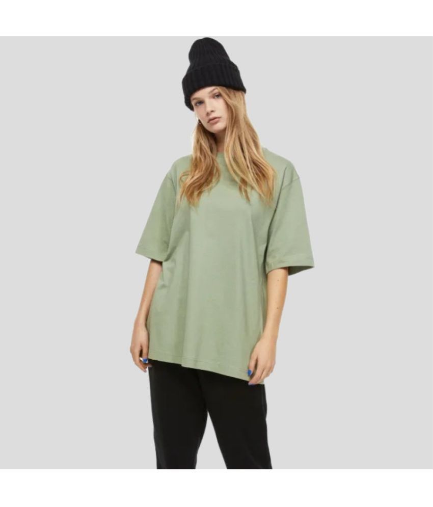     			PP Kurtis - Mint Green Cotton Loose Fit Women's T-Shirt ( Pack of 1 )