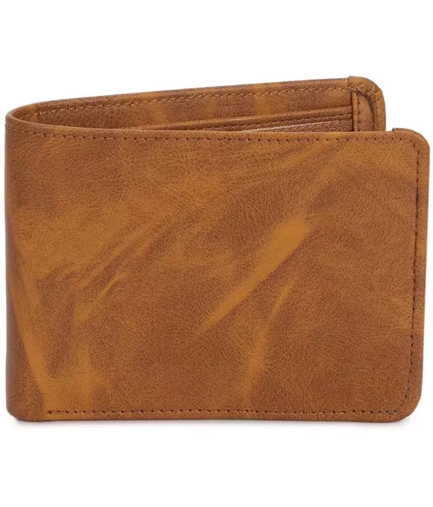     			SLEEK STYLE - Mustard Leather Men's Regular Wallet ( Pack of 1 )