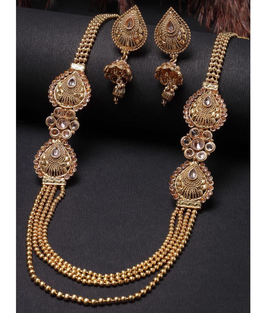     			Sukkhi Gold Alloy Necklace Set ( Pack of 1 )