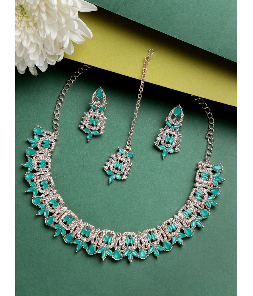     			Sukkhi Green Alloy Necklace Set ( Pack of 1 )