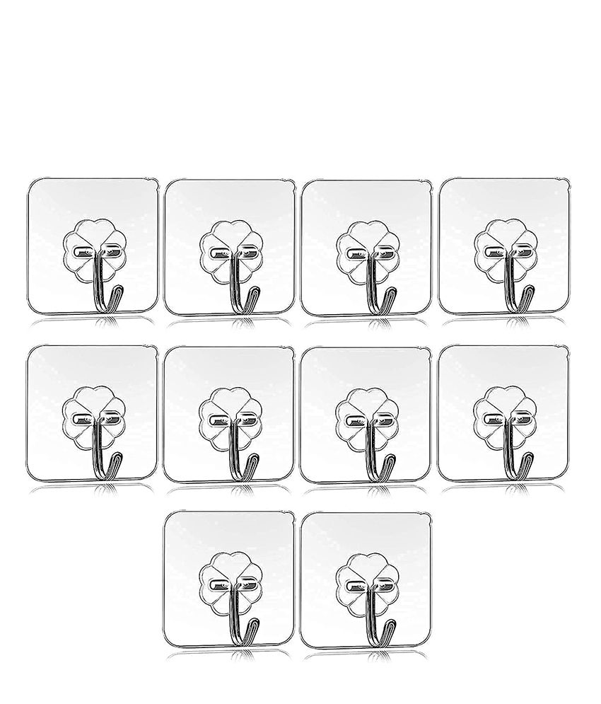     			HOMETALES - Plastic Multifunctional Hangers ( Pack of 10 )