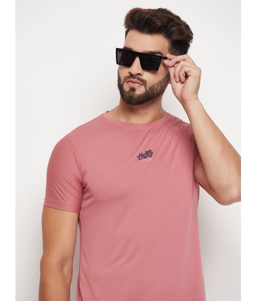     			MXN - Peach Cotton Blend Regular Fit Men's T-Shirt ( Pack of 1 )