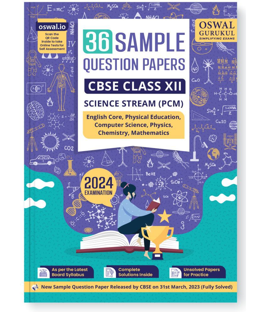     			Oswal - Gurukul 36 Sample Question Papers for CBSE Science Stream PCM Class 12 Exam 2024 : Fully Solved SQP Pattern, Unsolved Papers