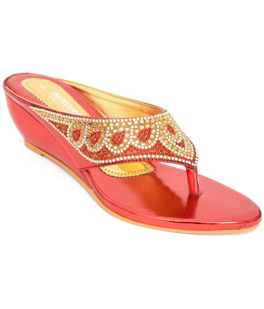     			Racecourse - Red Women's Slip On Heels