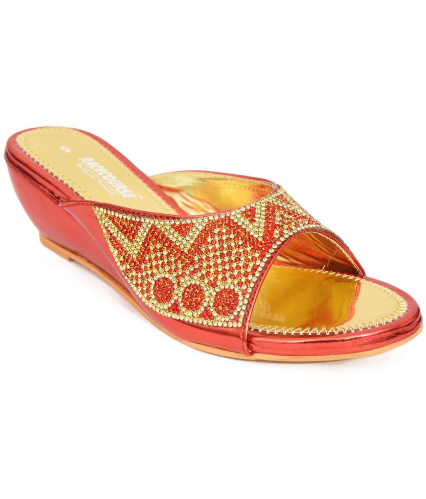     			Racecourse - Red Women's Slip On Heels