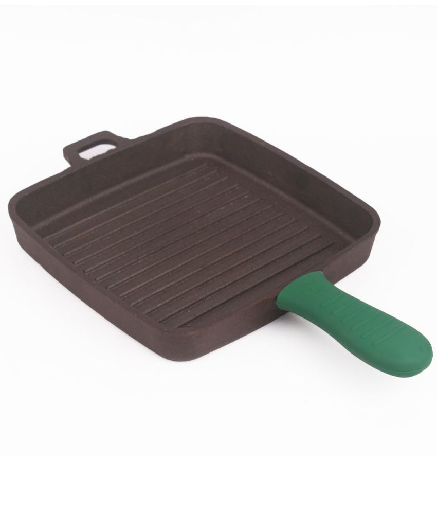     			The Indus Valley - Cast Iron No Coating Grill Pan ml ( Pack of 1 )