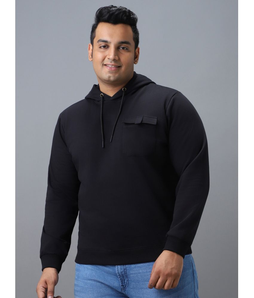     			Urbano Plus - Black Cotton Blend Regular Fit Men's Sweatshirt ( Pack of 1 )
