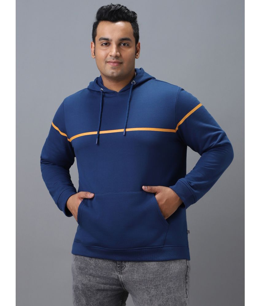    			Urbano Plus - Blue Cotton Blend Regular Fit Men's Sweatshirt ( Pack of 1 )