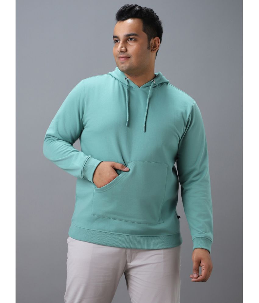     			Urbano Plus - Green Cotton Blend Regular Fit Men's Sweatshirt ( Pack of 1 )