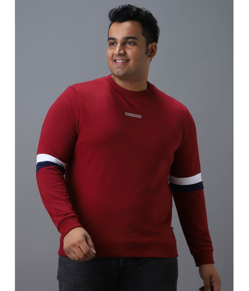     			Urbano Plus - Maroon Cotton Blend Regular Fit Men's Sweatshirt ( Pack of 1 )