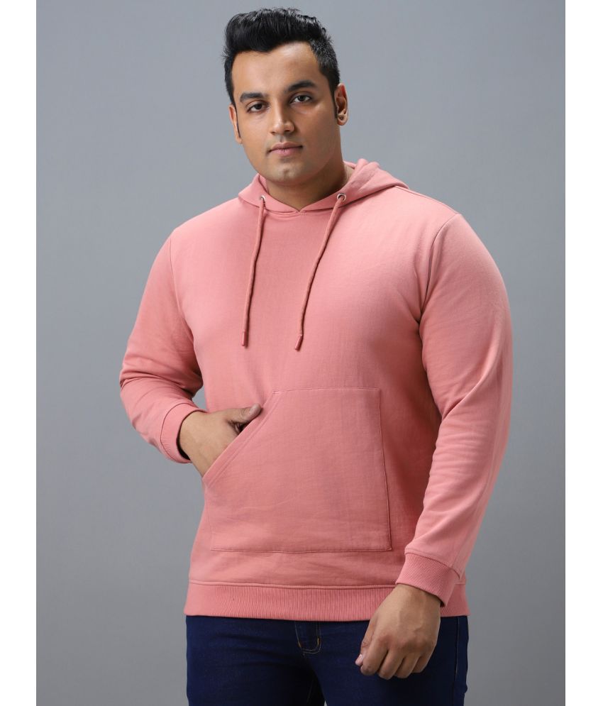     			Urbano Plus - Pink Cotton Blend Regular Fit Men's Sweatshirt ( Pack of 1 )