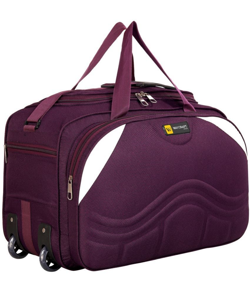     			Waycraft - 55 Ltrs Purple Polyester Duffle Bag