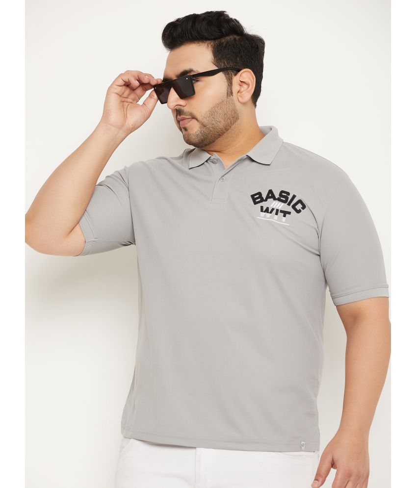     			renuovo - Grey Cotton Blend Regular Fit Men's Polo T Shirt ( Pack of 1 )