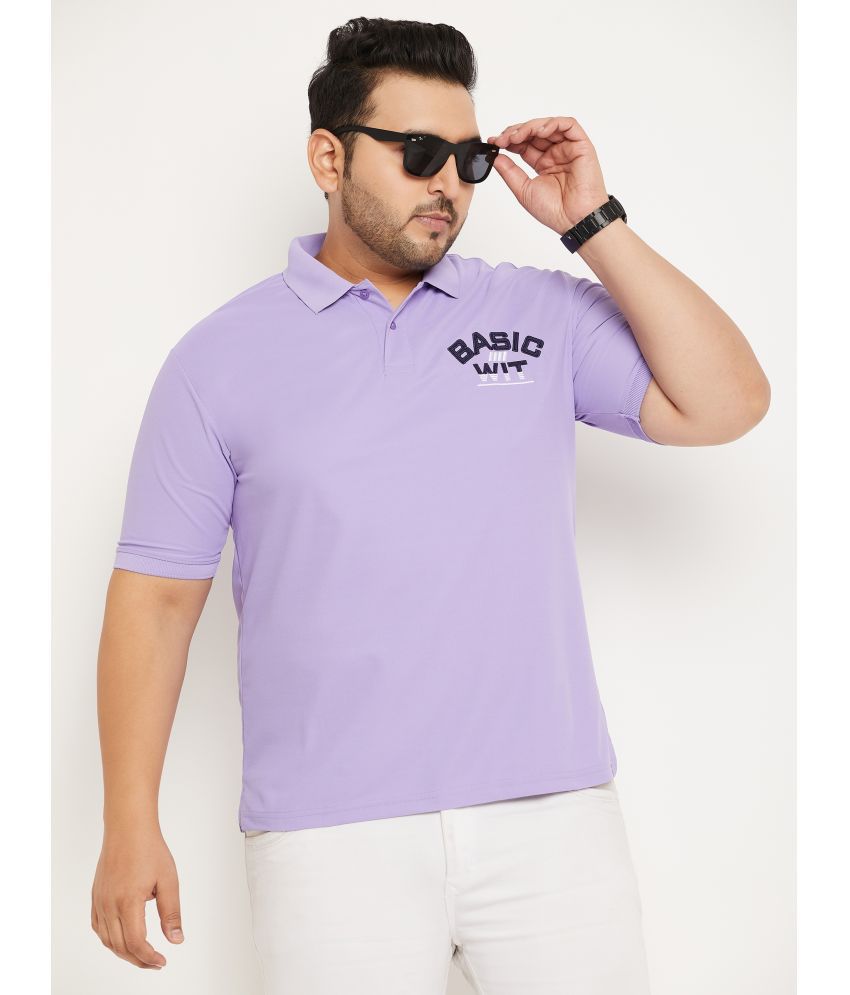     			renuovo - Lavender Cotton Blend Regular Fit Men's Polo T Shirt ( Pack of 1 )