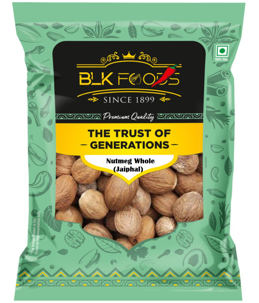     			BLK FOODS _Natural 100g Nutmeg (Jaiphal) whole | Jaifal sabut 100 gm