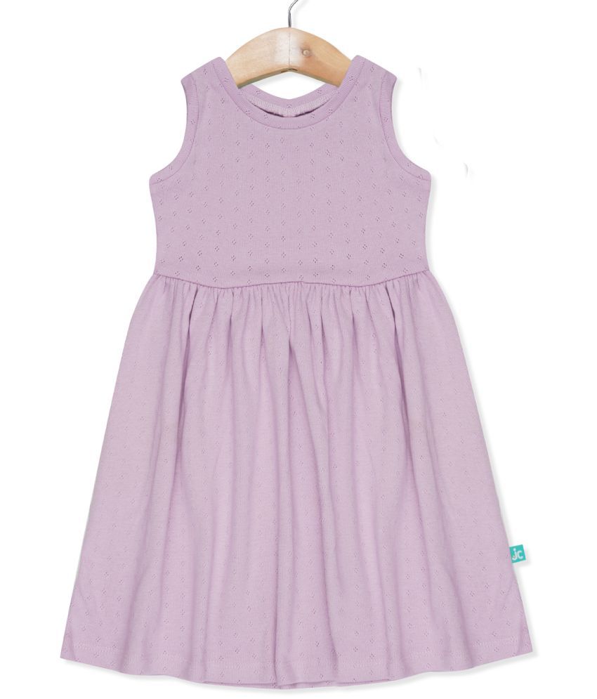     			Juscubs - Lavender Cotton Baby Girl Dress ( Pack of 1 )