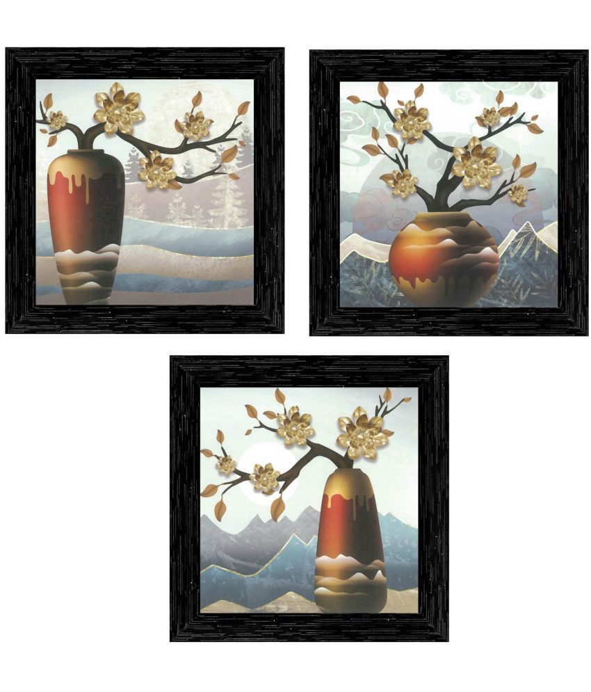     			Indianara - Floral Painting With Frame