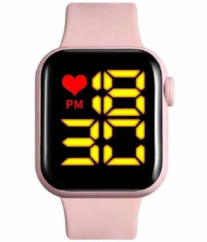 Renaissance Traders - Pink Silicon Digital Womens Watch