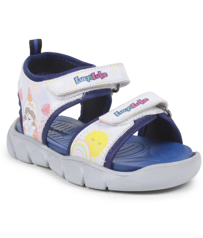     			Liberty FLYNN-41 SeaBlue Velcro Sports Sandals For Kids