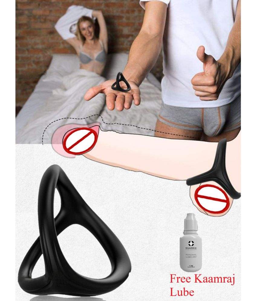     			Realistic Adjustable Cock Ring- Silicone Material Stretchable and Adjustable for all Cock Size | Delay Ejaculation Cock  Ring for Men with Kaamraj Lube Free