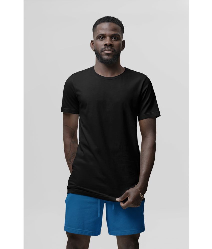     			DAFABFIT Cotton Regular Fit Solid Half Sleeves Men's T-Shirt - Black ( Pack of 1 )