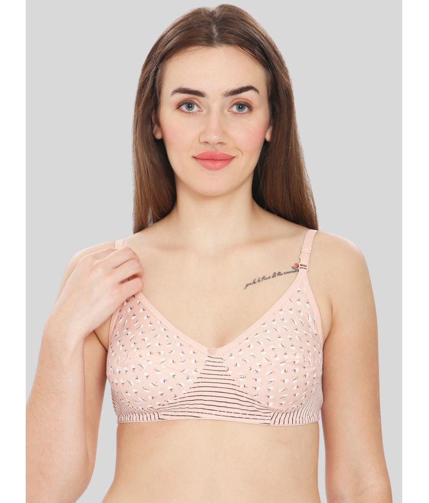     			ILRASO - Pink Cotton Non Padded Women's T-Shirt Bra ( Pack of 1 )