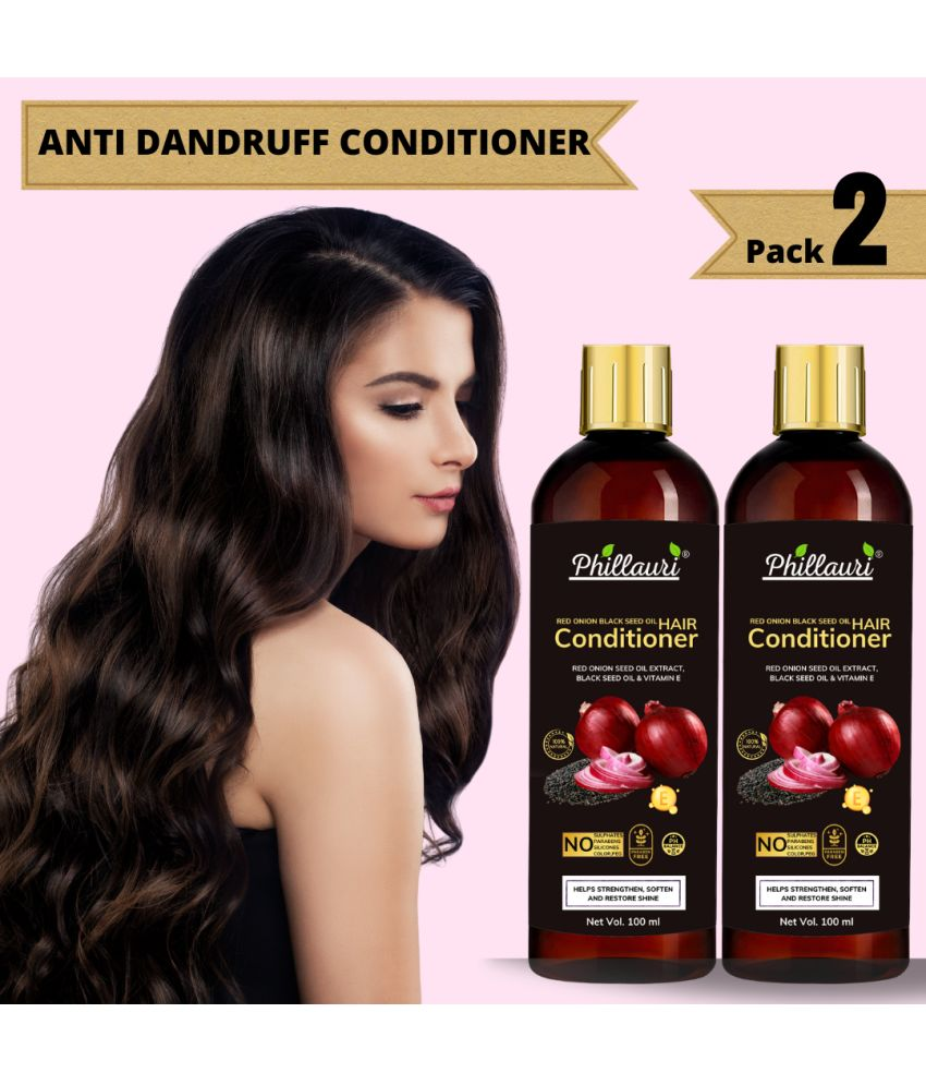     			Phillauri Red Onion Conditioner for Shiny, Smooth & Healthy Hair Deep Conditioner 200 mL Pack of 2