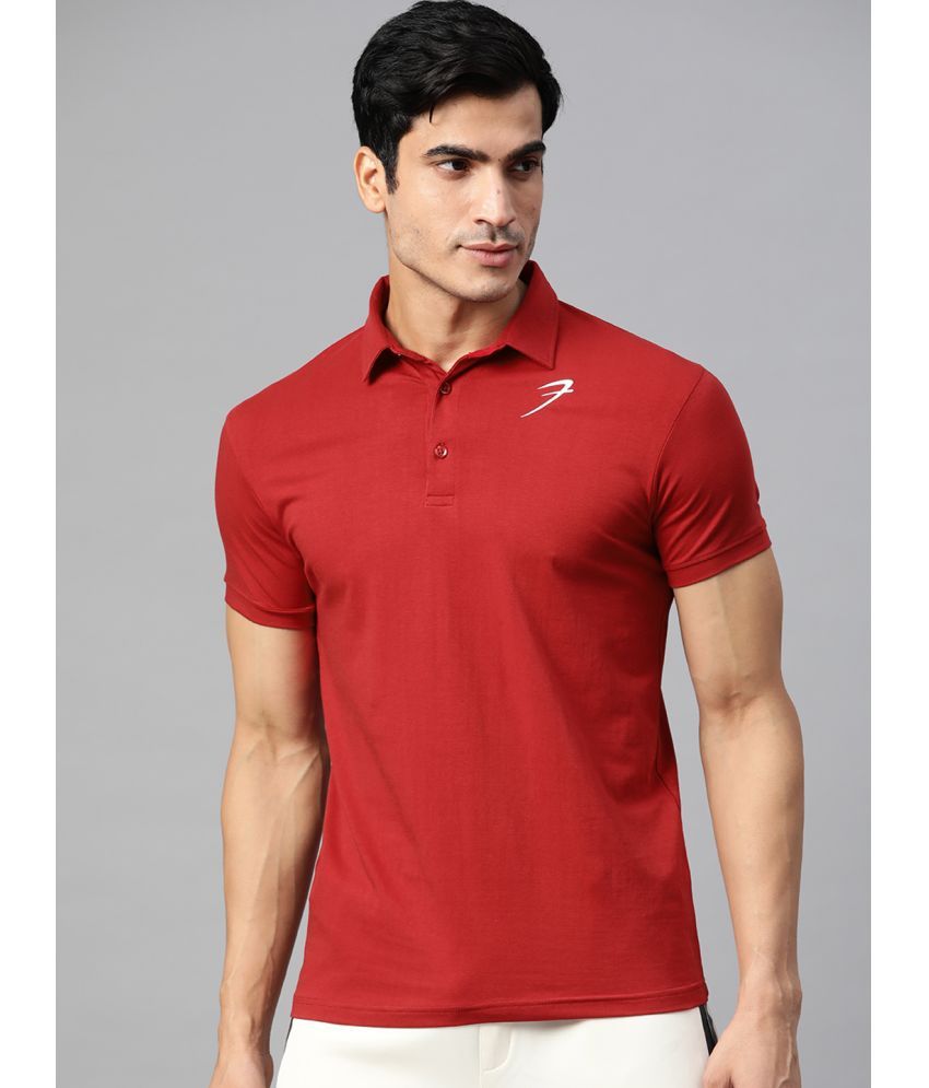     			Fuaark - Maroon Cotton Regular Fit Men's Sports Polo T-Shirt ( Pack of 1 )