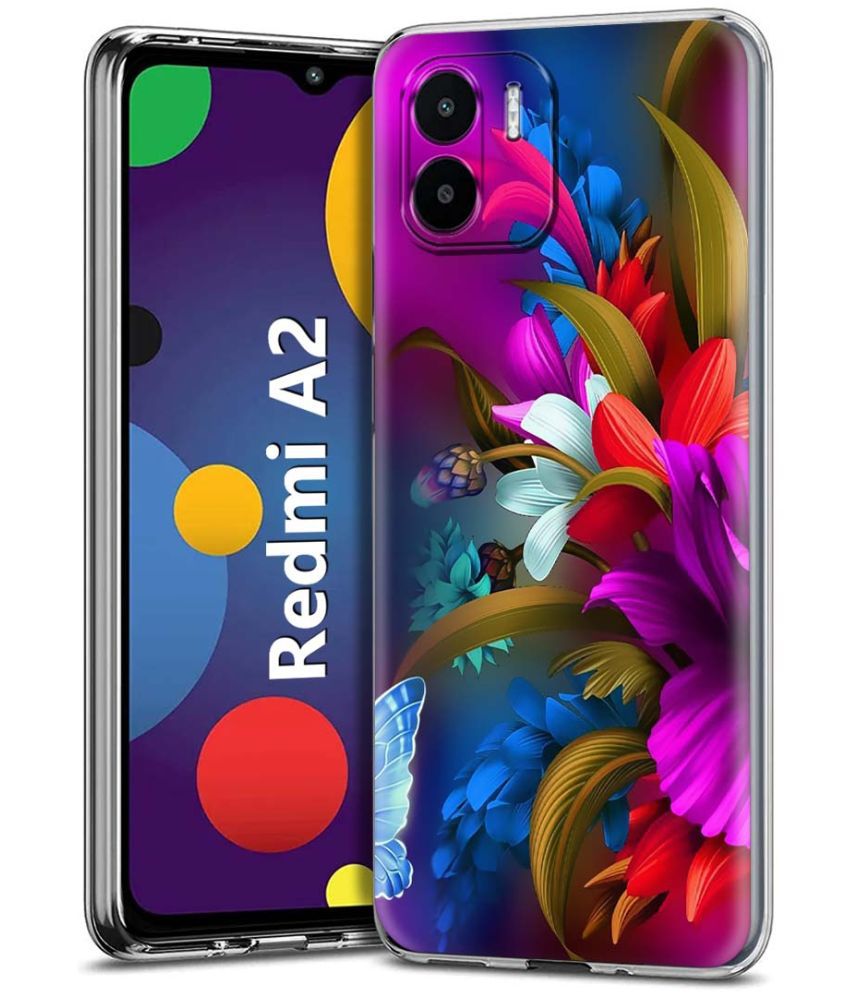    			NBOX - Multicolor Printed Back Cover Silicon Compatible For Redmi A2 ( Pack of 1 )