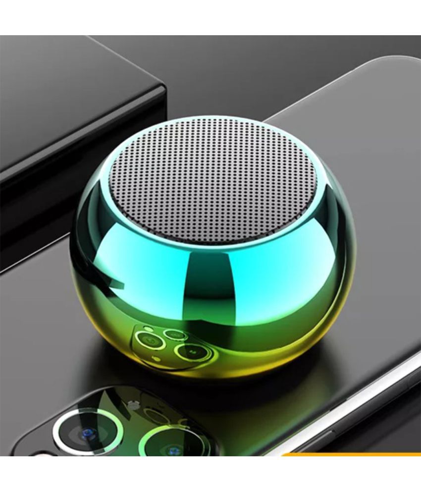     			Tecsox Mini Speaker 4 W Bluetooth Speaker Bluetooth v5.0 with 3D Bass Playback Time 3 hrs Gold