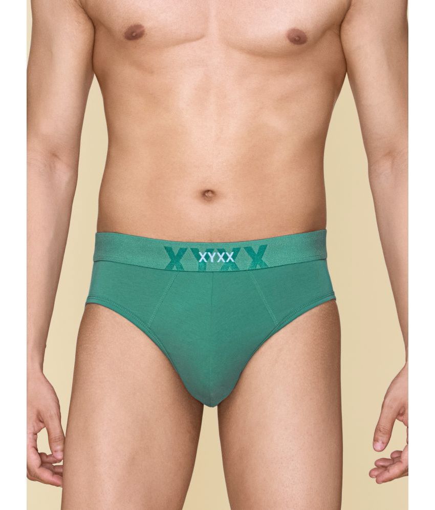     			XYXX - Green Cotton Men's Briefs ( Pack of 1 )