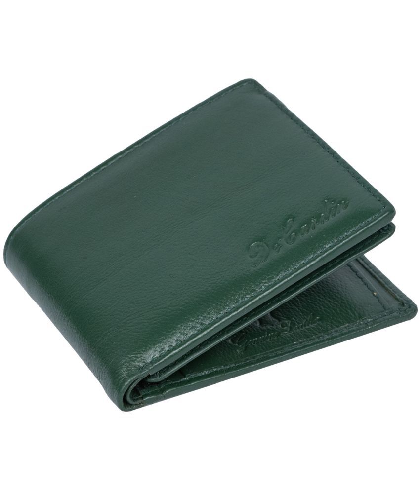     			DECARDIN - Green Leather Men's Regular Wallet ( Pack of 1 )