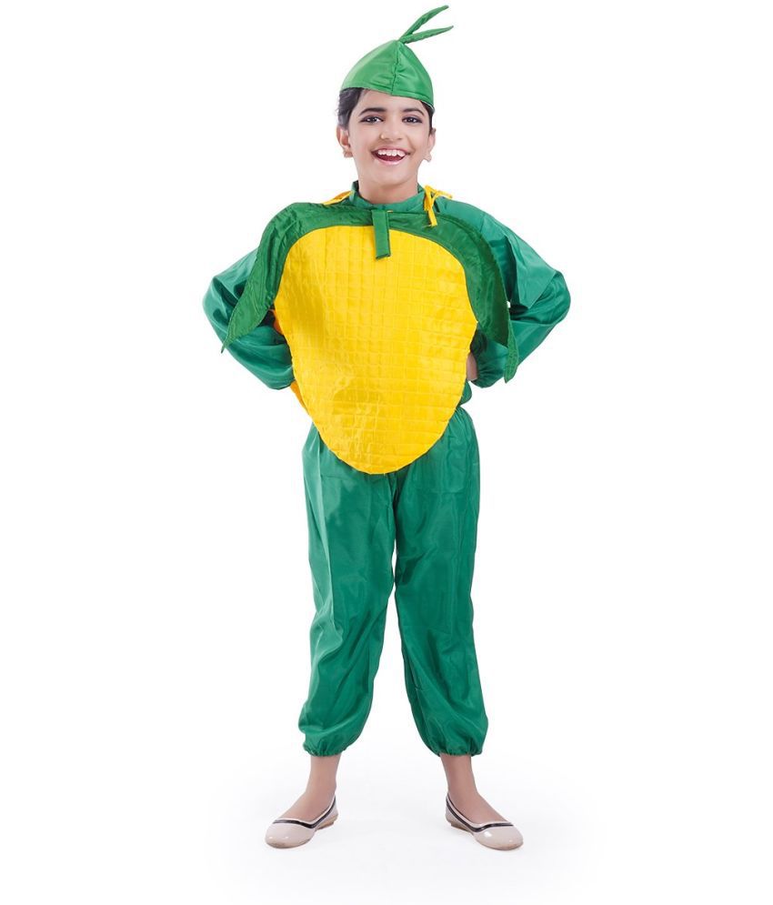     			Kaku Fancy Dresses Corn Vegetables Costume -Yellow & Green, 3-4 Years, for Boys & Girls