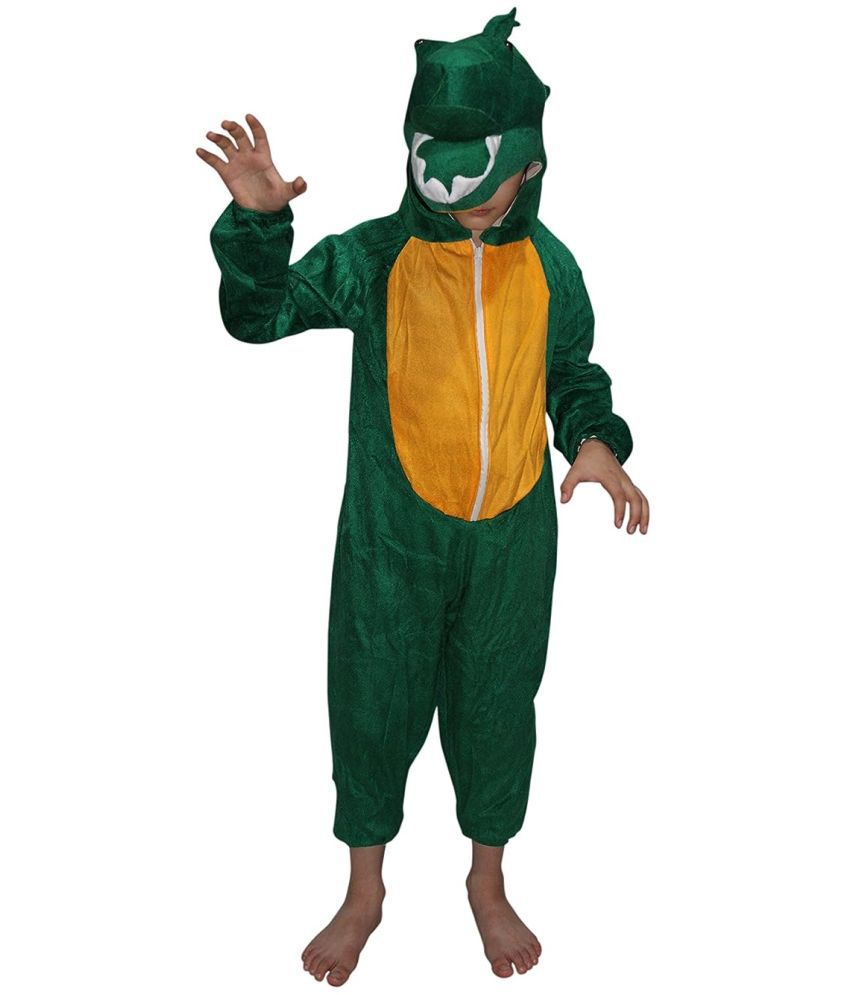     			Kaku Fancy Dresses Dinosaur Wild Animal Costume -Green, 5-6 Years, for Boys & Girls