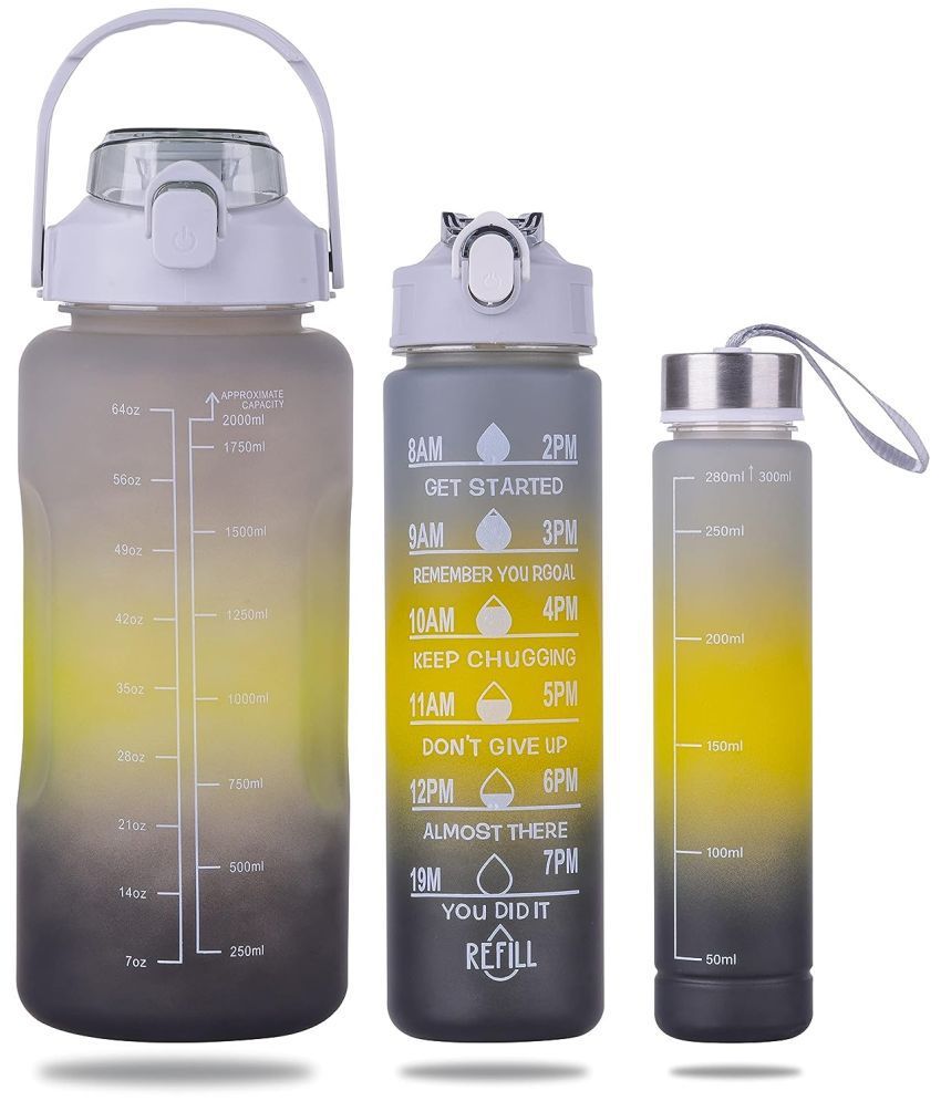     			KALPVRUKSH ENTERPRISE Multicolour Water Bottle 1000 mL ( Set of 3 )