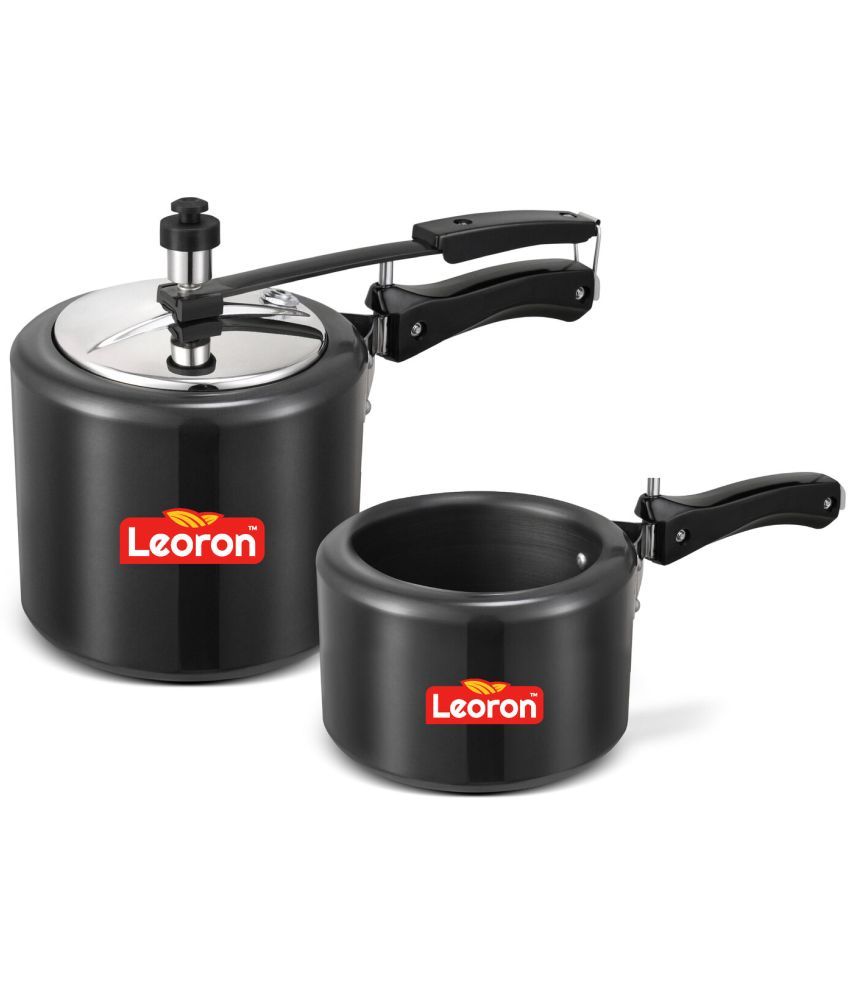     			LEORON 2 L,3 L Hard Anodized InnerLid Pressure Cooker With Induction Base