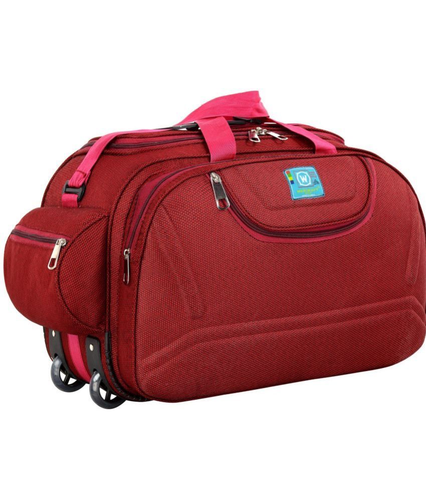     			Waycraft - 55 Ltrs Red Polyester Duffle Trolley