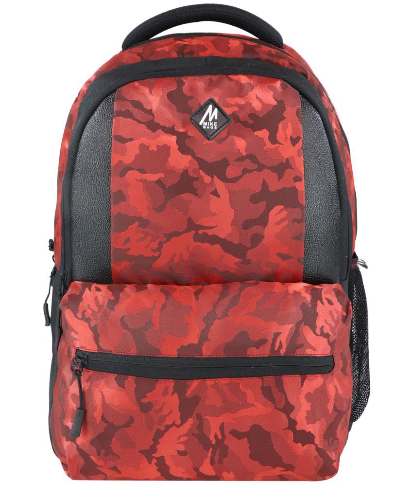     			mikebag 20 Ltrs Red Polyester College Bag