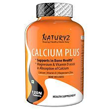 NATURYZ Calcium Plus Formula With Vitamin D3, Zinc And Magnesium (120 Tablets)