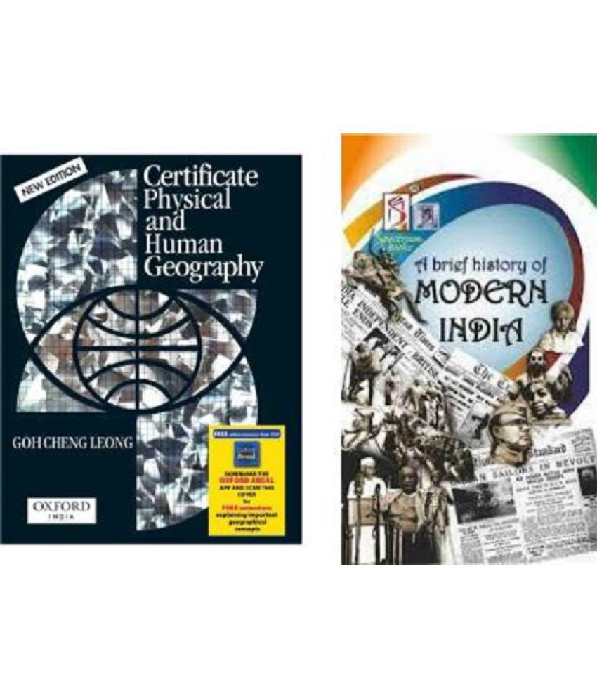     			Certificate Of Human Geography+ A Brief History Of Modern India Spectrum 2022 Edition I UPSC I Other Competetive Exams I Combo Of 2 Books At The Cheapest Price  (Paperback, Rajiv ahir, Goh)