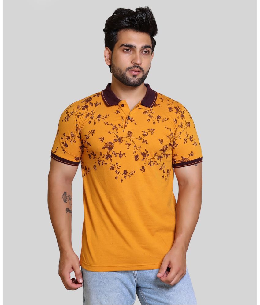     			FLYIND VOGUE OUTFIT - Mustard Cotton Regular Fit Men's Polo T Shirt ( Pack of 1 )