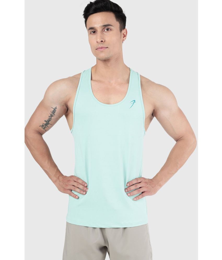     			Fuaark - Mint Green Polyester Slim Fit Men's Tanks ( Pack of 1 )