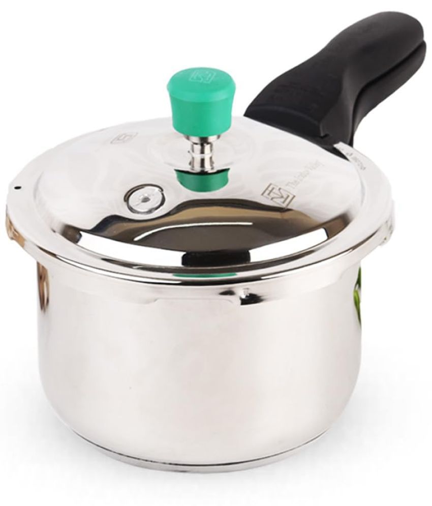     			The Indus Valley 3 L Stainless Steel OuterLid Pressure Cooker Induction Stovetop Compatible