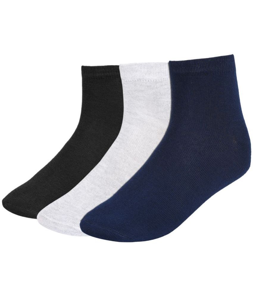    			Creature - Cotton Men's Solid Multicolor Ankle Length Socks ( Pack of 3 )