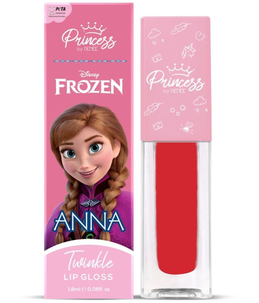     			Disney Frozen Princess By RENEE Twinkle Lip Gloss Anna Red, For Pre Teen Girls, 1.8 Ml