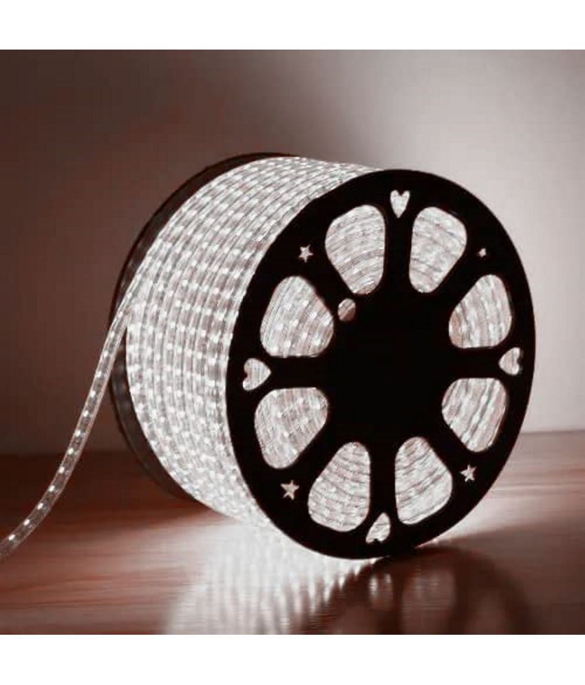     			DAJUBHAI 15M/120 LED  White Colour LED Rope Strip Light with Free Adapter