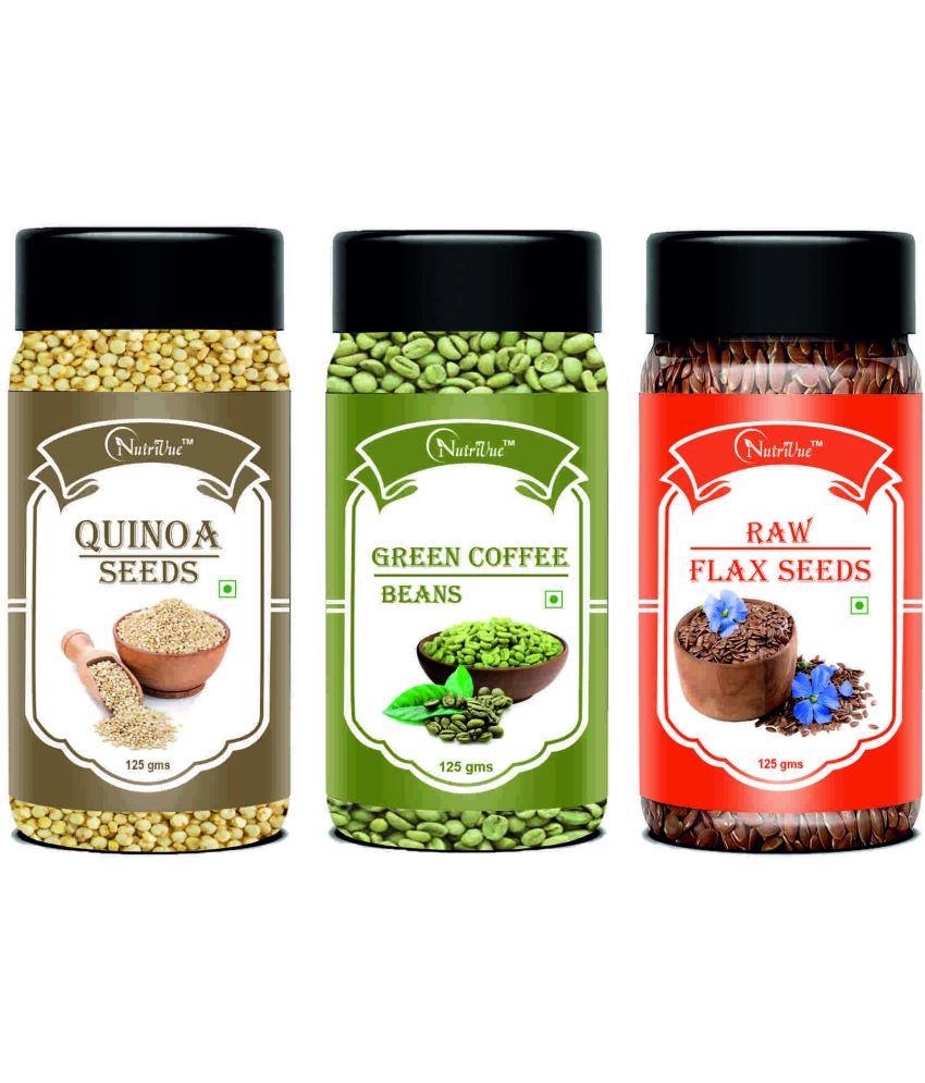     			NUTRIVUE Quinoa, Green Coffee & Flax Seeds 375 gm Pack of 3
