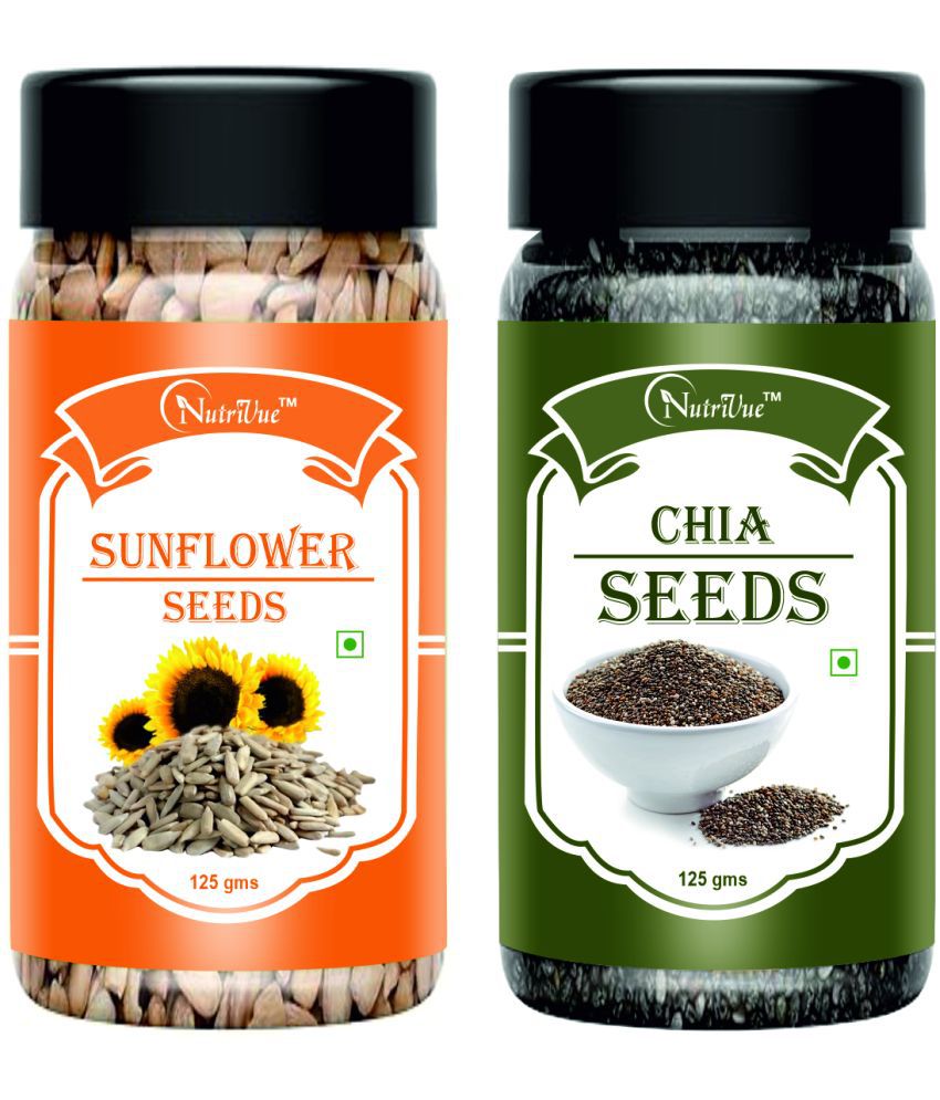     			NUTRIVUE Sunflower Seeds & Chia Seeds 250 gm Pack of 2